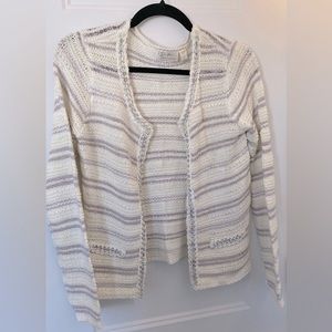 Beautiful knitted detailed open cardigan